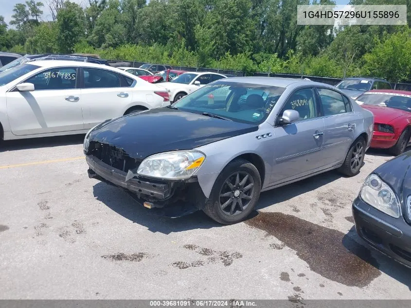 2006 Buick Lucerne Cxl VIN: 1G4HD57296U155896 Lot: 39681091