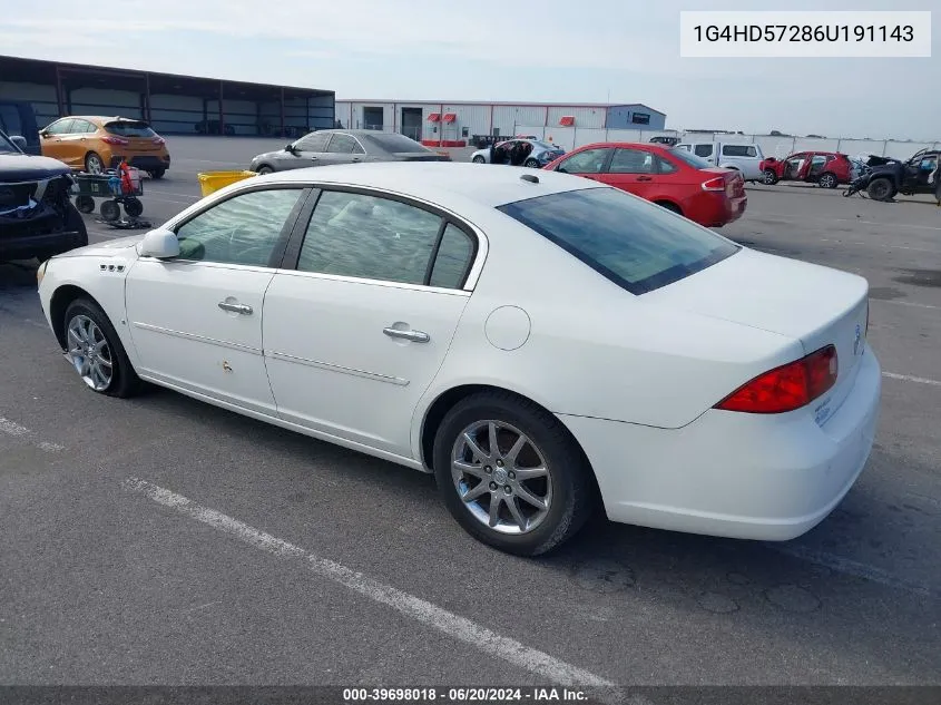 1G4HD57286U191143 2006 Buick Lucerne Cxl