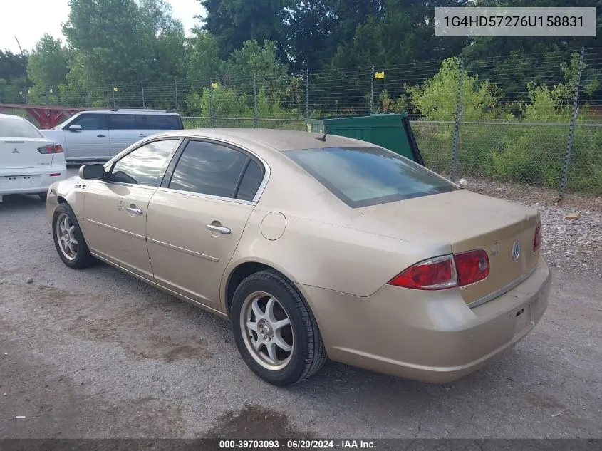 2006 Buick Lucerne Cxl VIN: 1G4HD57276U158831 Lot: 39703093