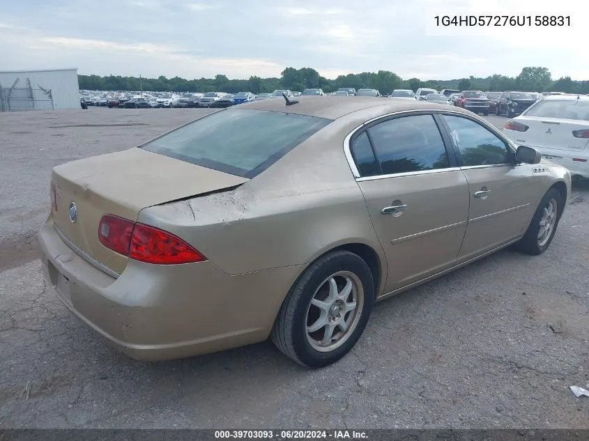 2006 Buick Lucerne Cxl VIN: 1G4HD57276U158831 Lot: 39703093