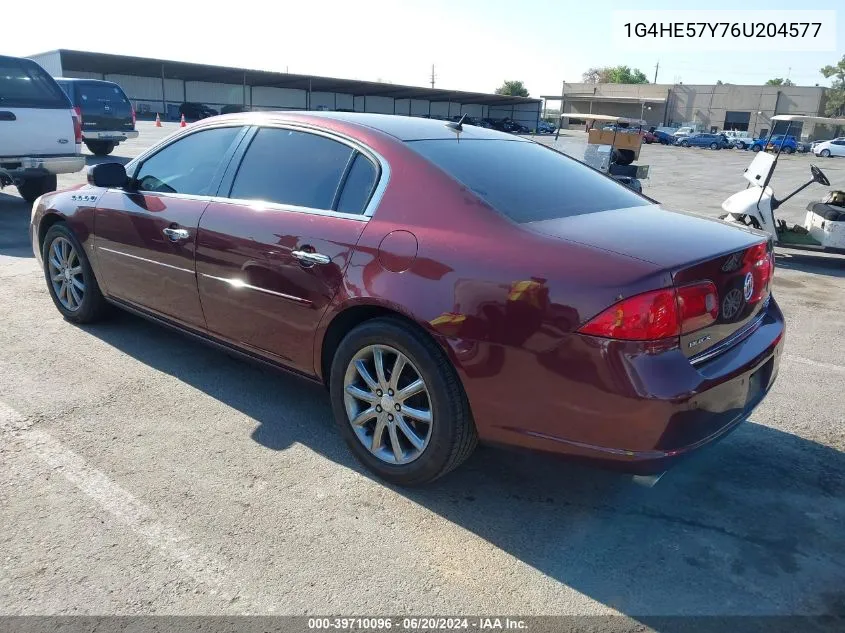 1G4HE57Y76U204577 2006 Buick Lucerne Cxs