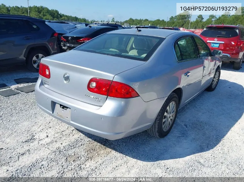 2006 Buick Lucerne Cx VIN: 1G4HP57206U193279 Lot: 39716677