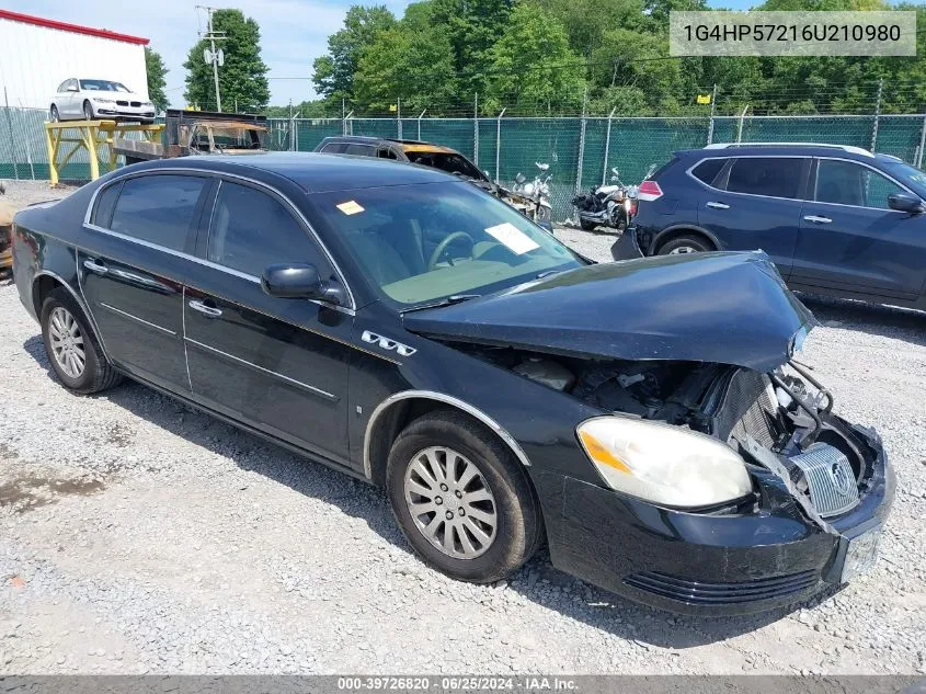 2006 Buick Lucerne Cx VIN: 1G4HP57216U210980 Lot: 39726820