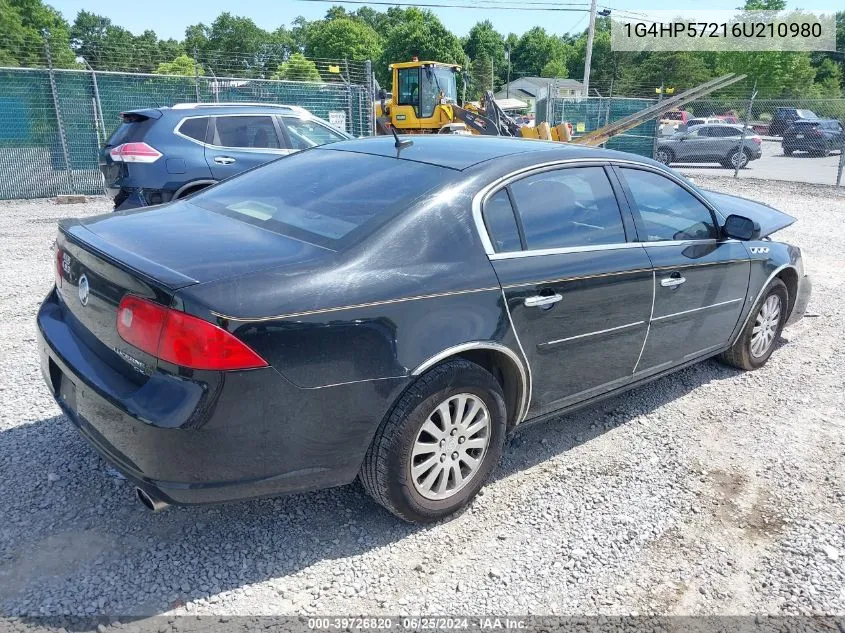 2006 Buick Lucerne Cx VIN: 1G4HP57216U210980 Lot: 39726820