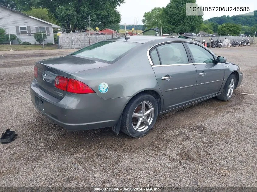 2006 Buick Lucerne Cxl VIN: 1G4HD57206U246586 Lot: 39739946