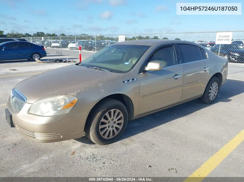 2006 Buick Lucerne Cx VIN: 1G4HP57246U187050 Lot: 39742048