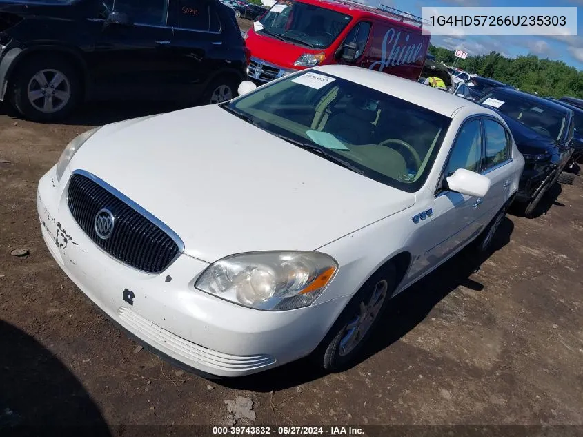 2006 Buick Lucerne Cxl VIN: 1G4HD57266U235303 Lot: 39743832