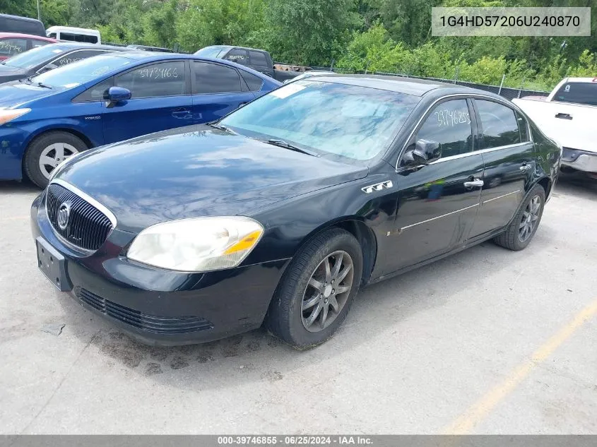 1G4HD57206U240870 2006 Buick Lucerne Cxl