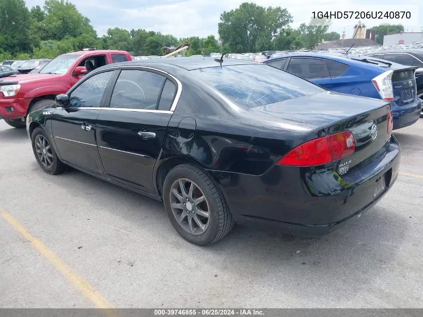 1G4HD57206U240870 2006 Buick Lucerne Cxl