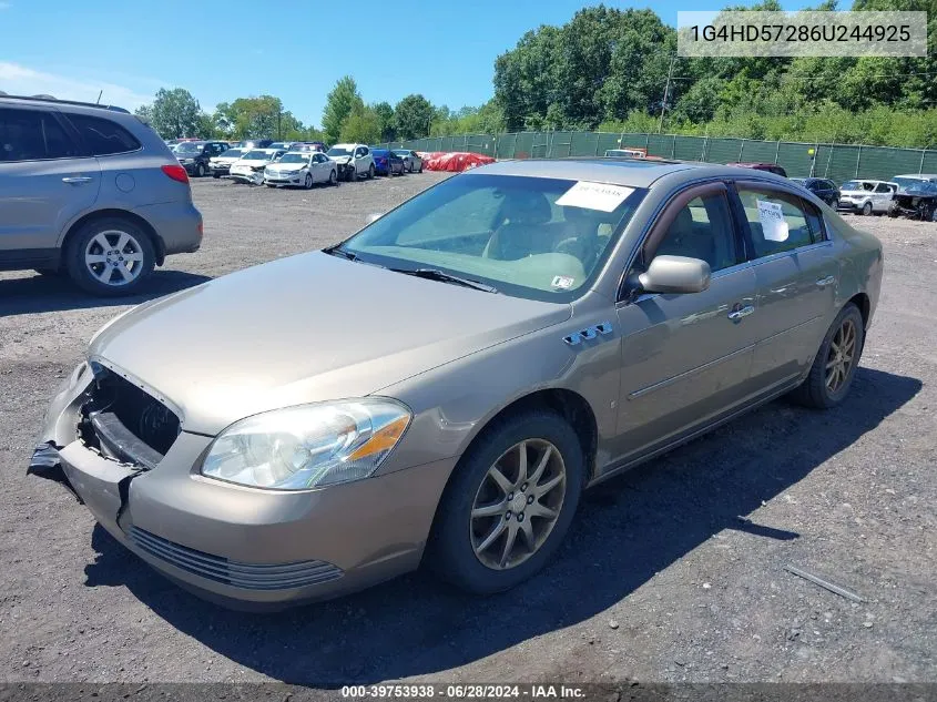 2006 Buick Lucerne Cxl VIN: 1G4HD57286U244925 Lot: 39753938