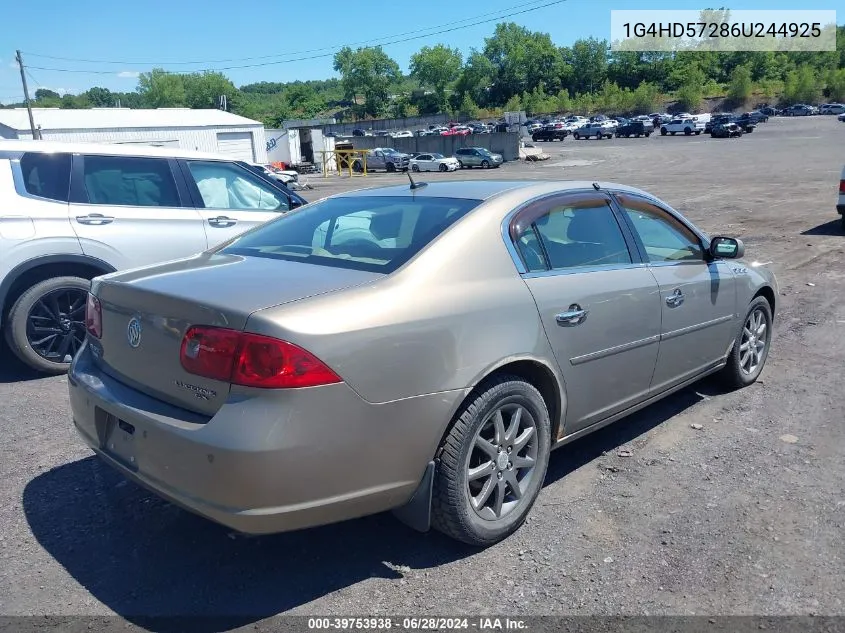 1G4HD57286U244925 2006 Buick Lucerne Cxl