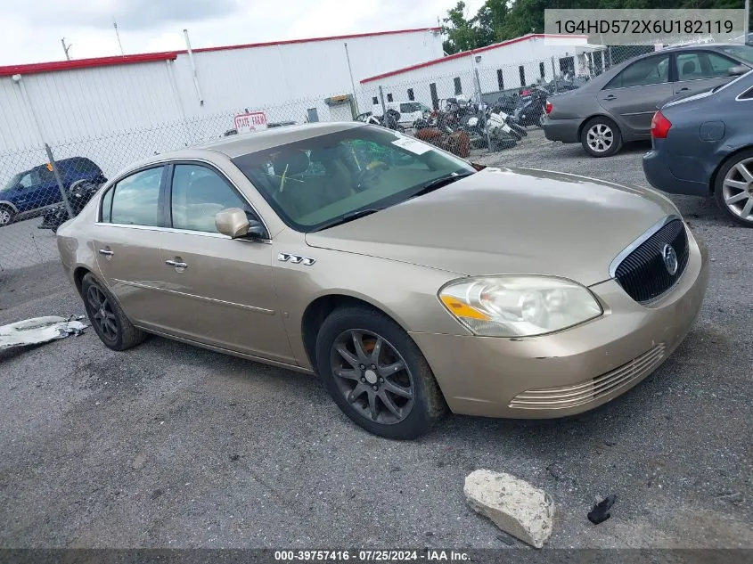 2006 Buick Lucerne Cxl VIN: 1G4HD572X6U182119 Lot: 39757416