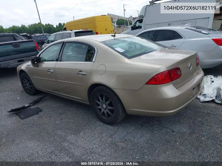 2006 Buick Lucerne Cxl VIN: 1G4HD572X6U182119 Lot: 39757416