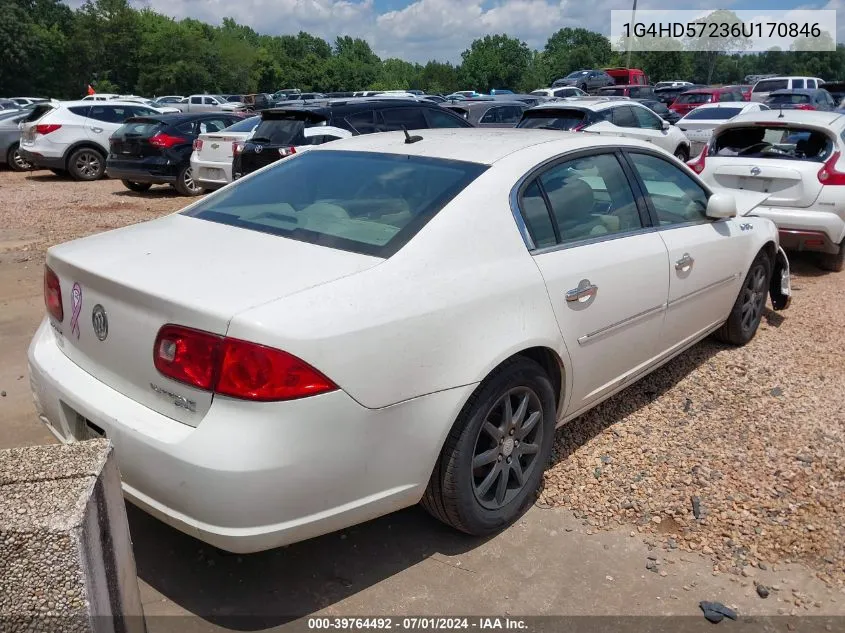 2006 Buick Lucerne Cxl VIN: 1G4HD57236U170846 Lot: 39764492