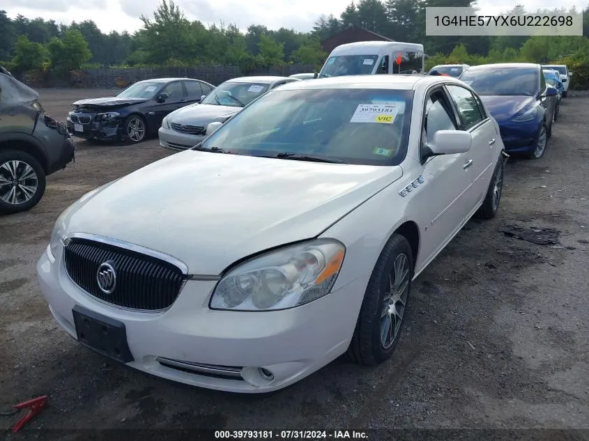 1G4HE57YX6U222698 2006 Buick Lucerne Cxs