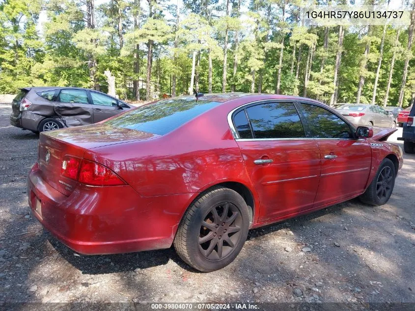 2006 Buick Lucerne Cxl VIN: 1G4HR57Y86U134737 Lot: 39804070