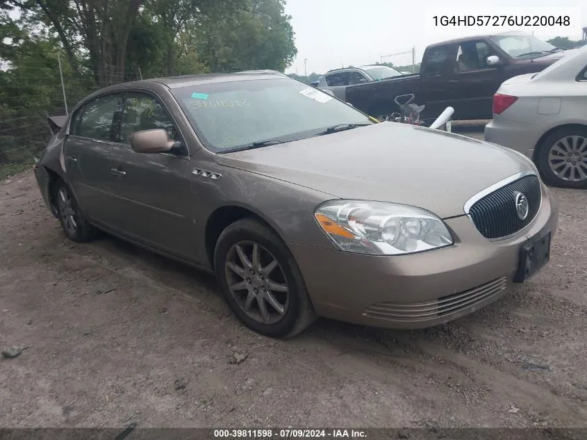 2006 Buick Lucerne Cxl VIN: 1G4HD57276U220048 Lot: 39811598