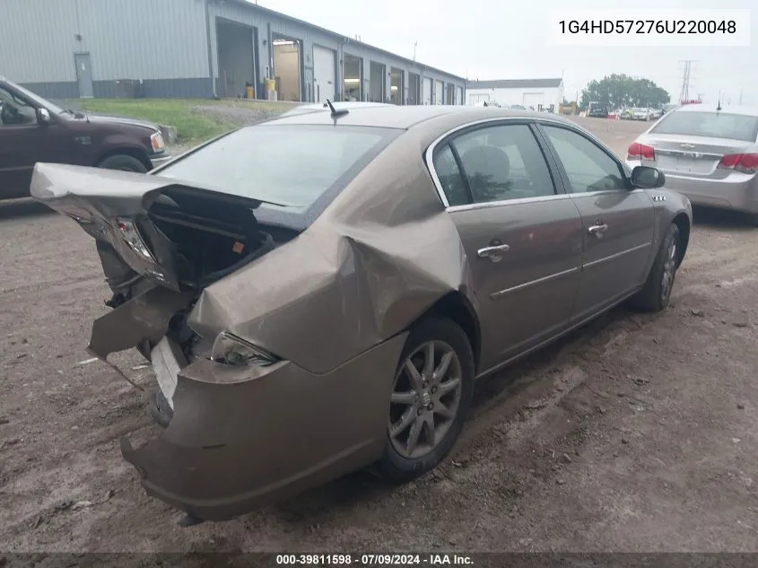 1G4HD57276U220048 2006 Buick Lucerne Cxl