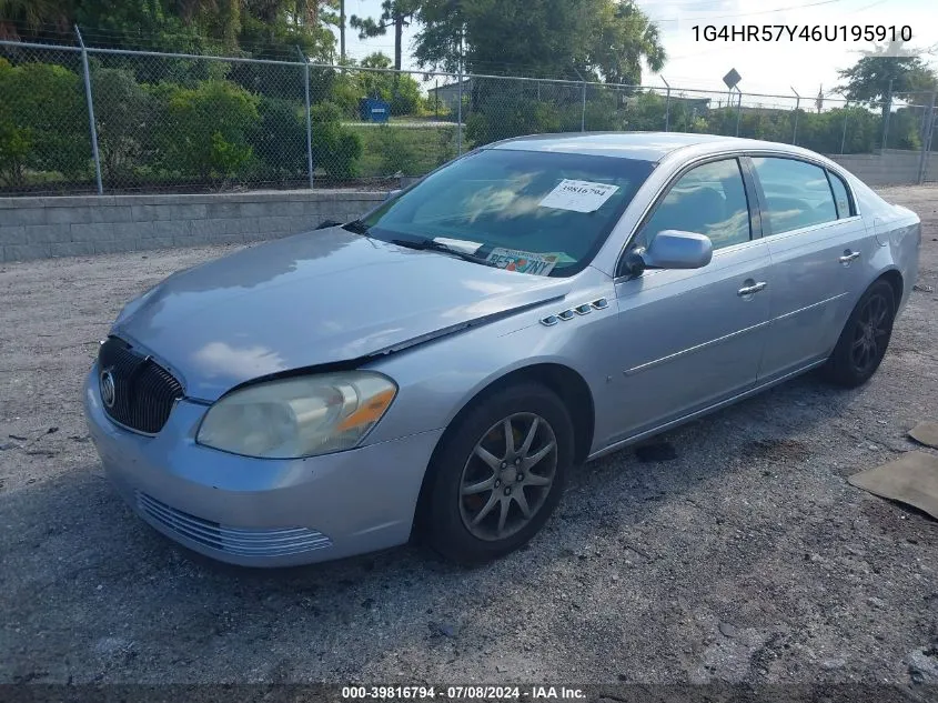 2006 Buick Lucerne Cxl VIN: 1G4HR57Y46U195910 Lot: 39816794