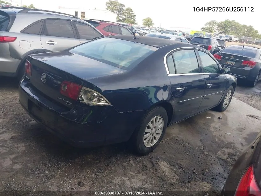 2006 Buick Lucerne Cx VIN: 1G4HP57266U256112 Lot: 39838797