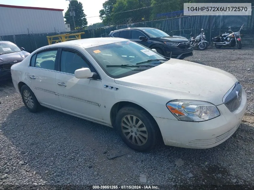 2006 Buick Lucerne Cx VIN: 1G4HP572X6U172570 Lot: 39851265