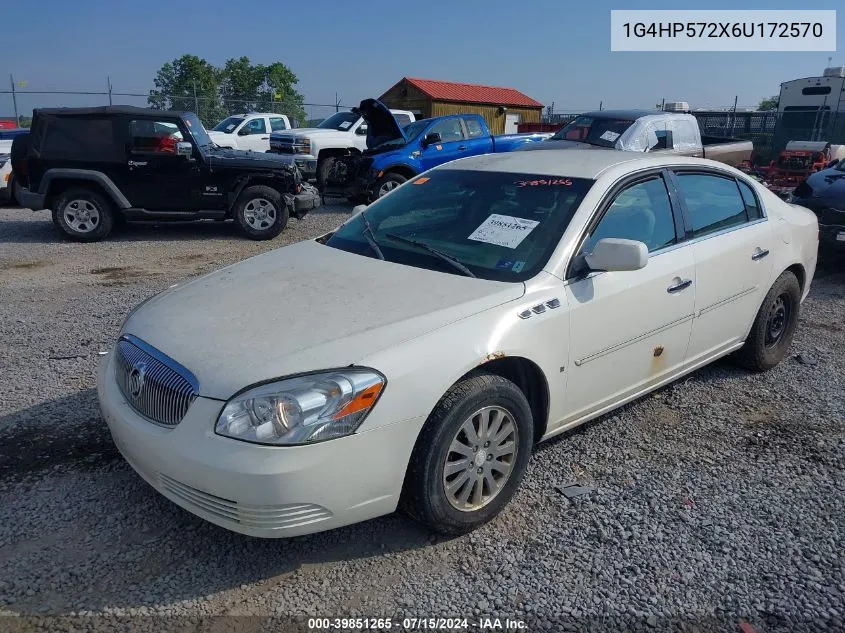 2006 Buick Lucerne Cx VIN: 1G4HP572X6U172570 Lot: 39851265