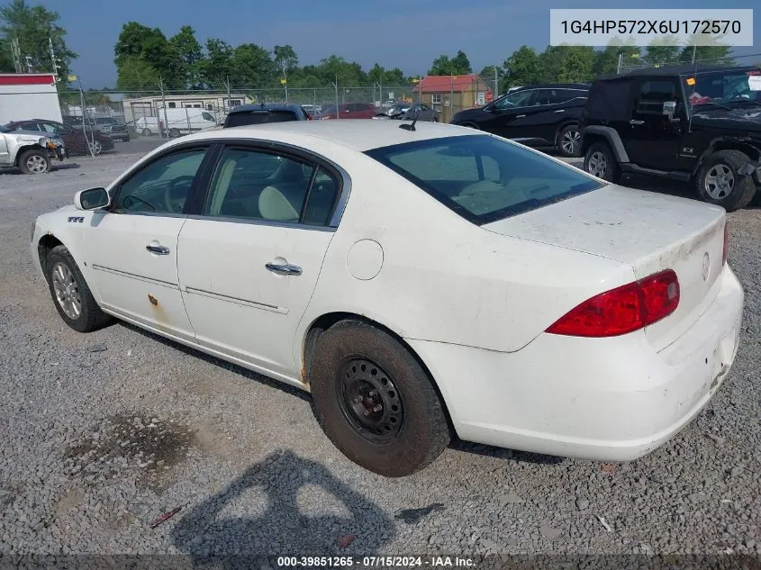 2006 Buick Lucerne Cx VIN: 1G4HP572X6U172570 Lot: 39851265