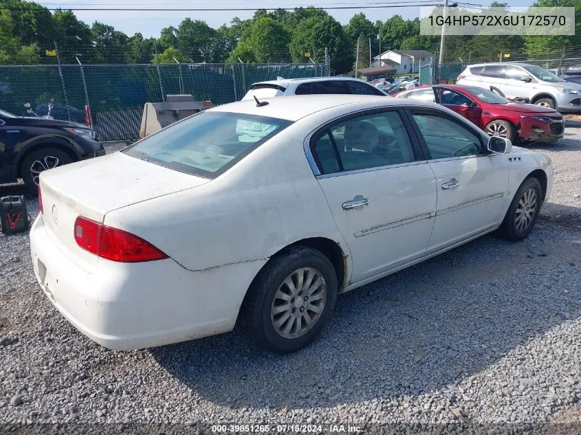 2006 Buick Lucerne Cx VIN: 1G4HP572X6U172570 Lot: 39851265