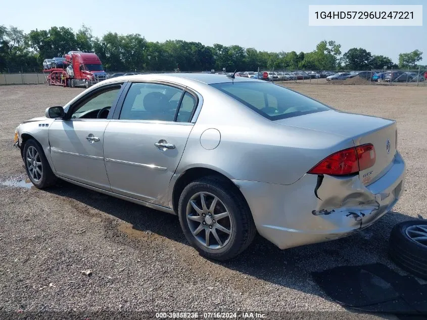 2006 Buick Lucerne Cxl VIN: 1G4HD57296U247221 Lot: 39858236