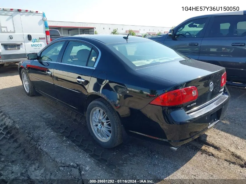 2006 Buick Lucerne Cxs VIN: 1G4HE57Y36U150050 Lot: 39881292