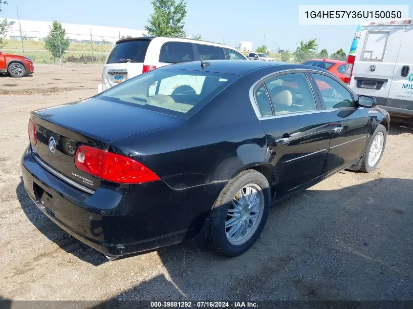 2006 Buick Lucerne Cxs VIN: 1G4HE57Y36U150050 Lot: 39881292