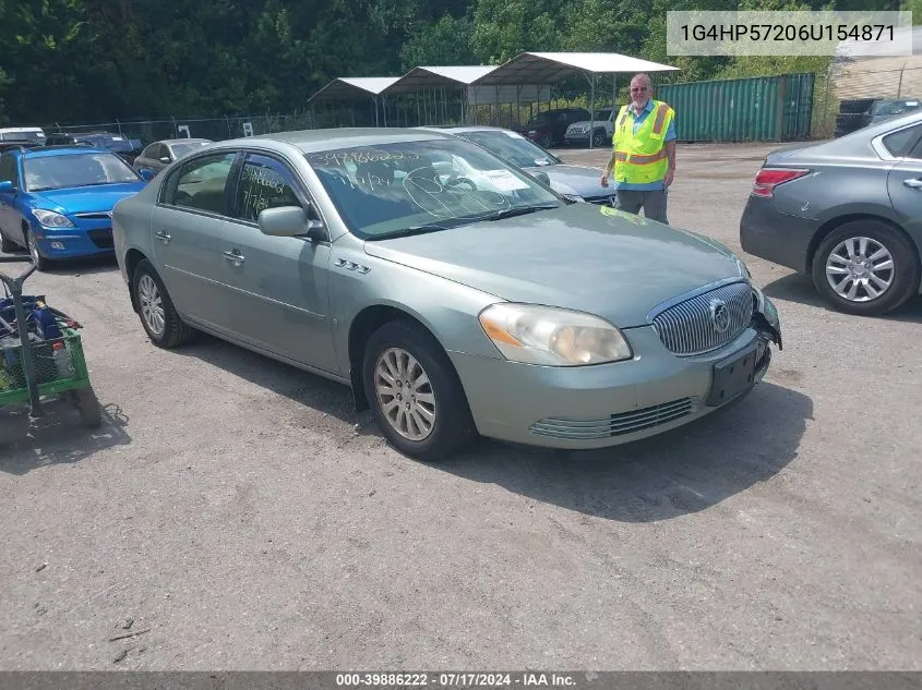 2006 Buick Lucerne Cx VIN: 1G4HP57206U154871 Lot: 39886222