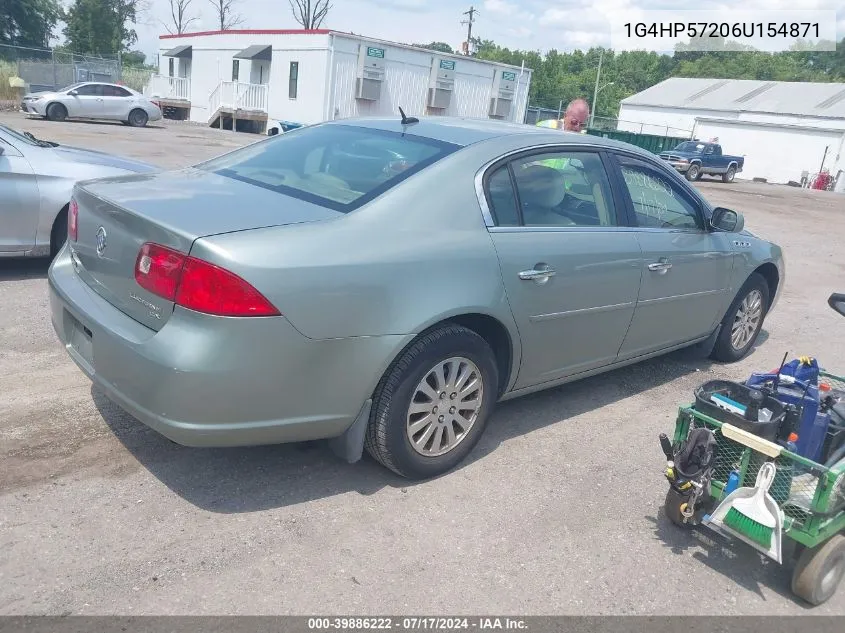 2006 Buick Lucerne Cx VIN: 1G4HP57206U154871 Lot: 39886222