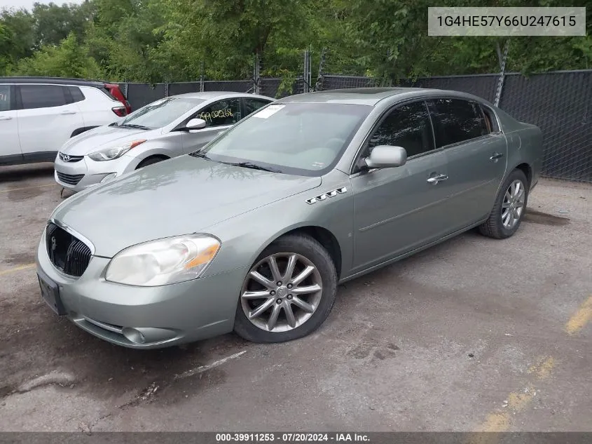 2006 Buick Lucerne Cxs VIN: 1G4HE57Y66U247615 Lot: 39911253