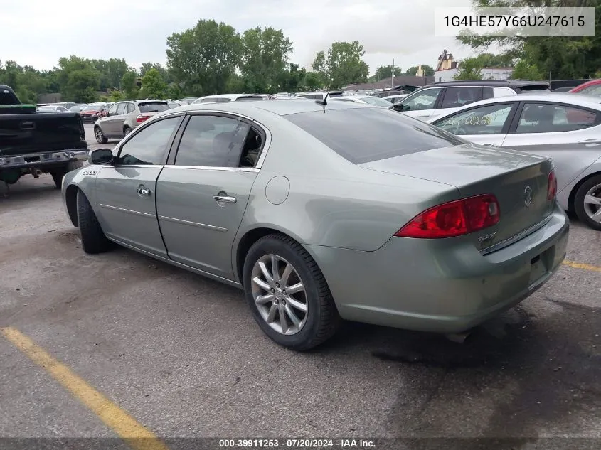 1G4HE57Y66U247615 2006 Buick Lucerne Cxs