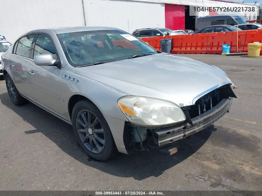 1G4HE57Y26U221738 2006 Buick Lucerne Cxs