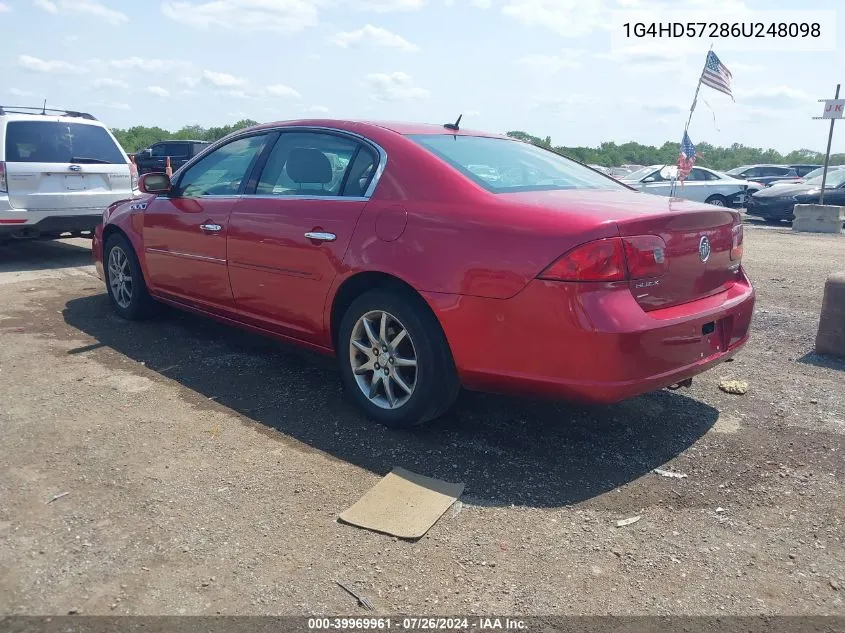 1G4HD57286U248098 2006 Buick Lucerne Cxl