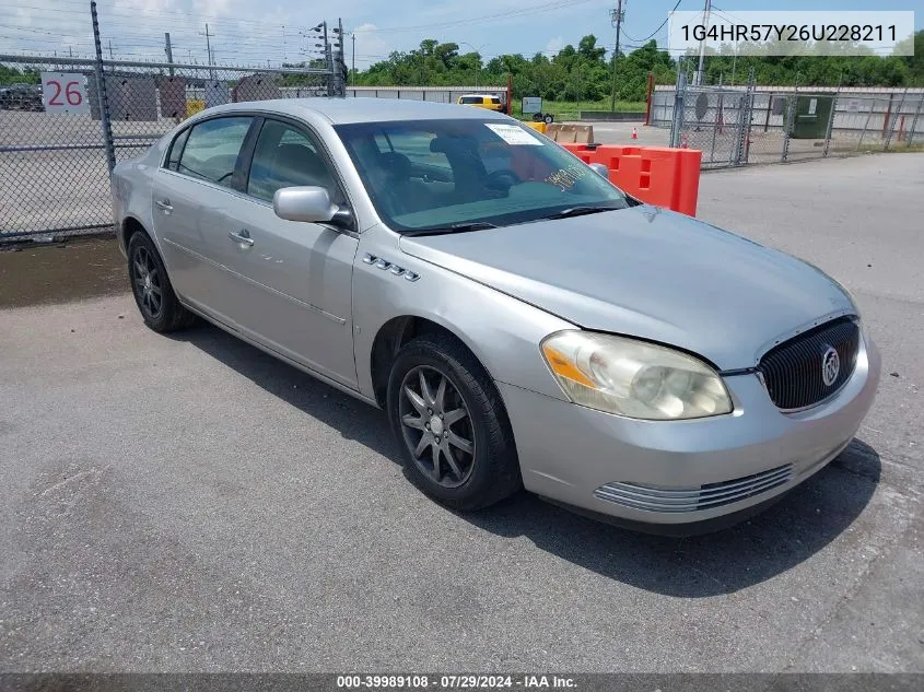 2006 Buick Lucerne Cxl VIN: 1G4HR57Y26U228211 Lot: 39989108