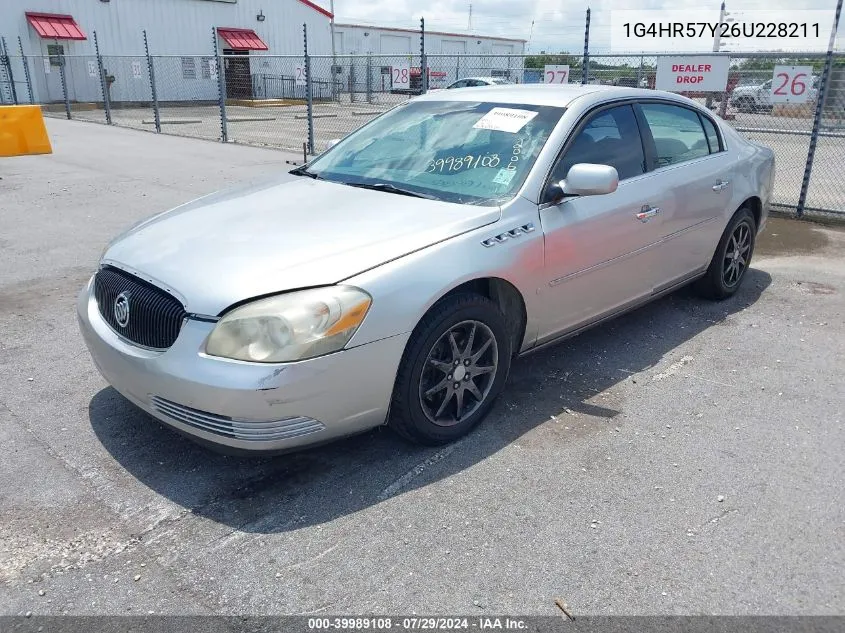 2006 Buick Lucerne Cxl VIN: 1G4HR57Y26U228211 Lot: 39989108