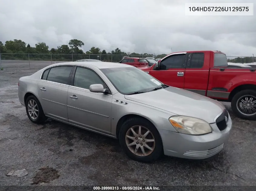 2006 Buick Lucerne Cxl VIN: 1G4HD57226U129575 Lot: 39998313