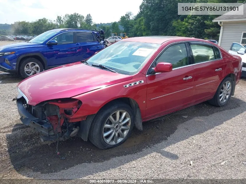 2006 Buick Lucerne Cxs VIN: 1G4HE57Y86U131901 Lot: 40010973