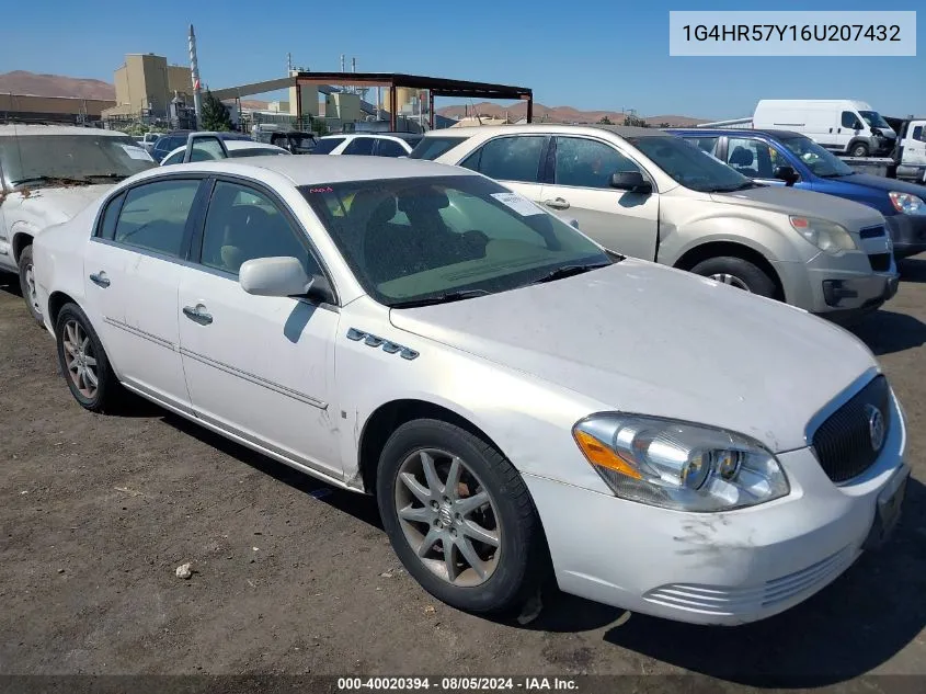 2006 Buick Lucerne Cxl VIN: 1G4HR57Y16U207432 Lot: 40020394