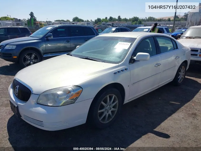 2006 Buick Lucerne Cxl VIN: 1G4HR57Y16U207432 Lot: 40020394