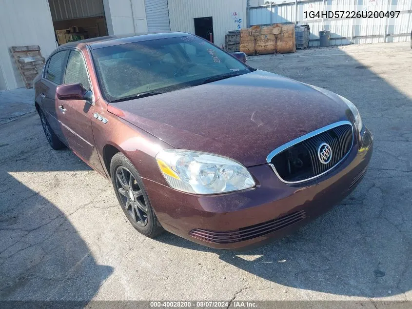 2006 Buick Lucerne Cxl VIN: 1G4HD57226U200497 Lot: 40028200