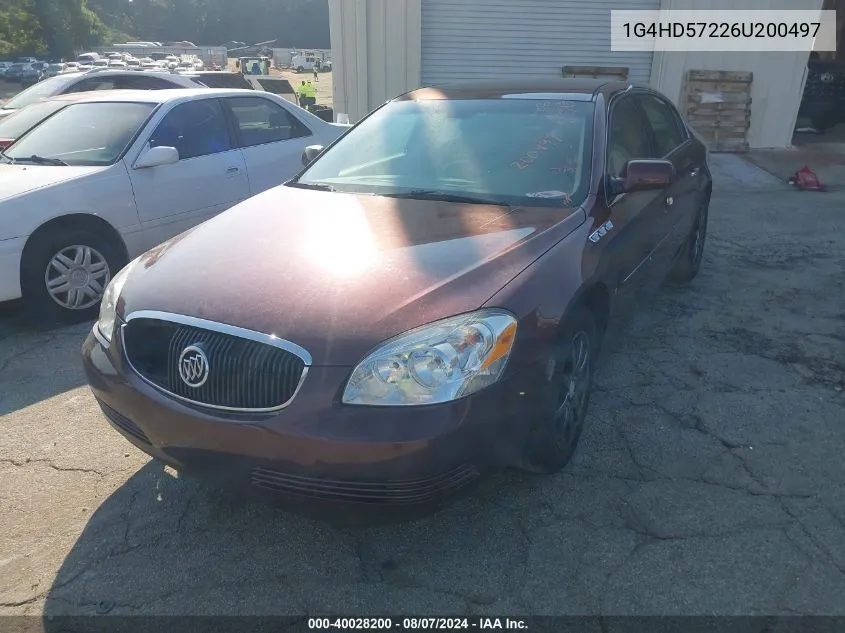 1G4HD57226U200497 2006 Buick Lucerne Cxl