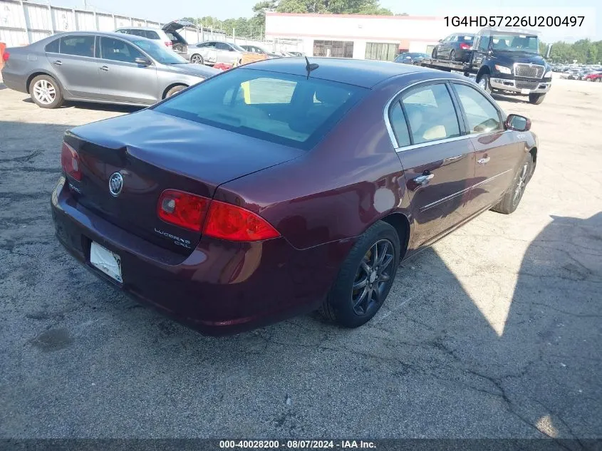 2006 Buick Lucerne Cxl VIN: 1G4HD57226U200497 Lot: 40028200