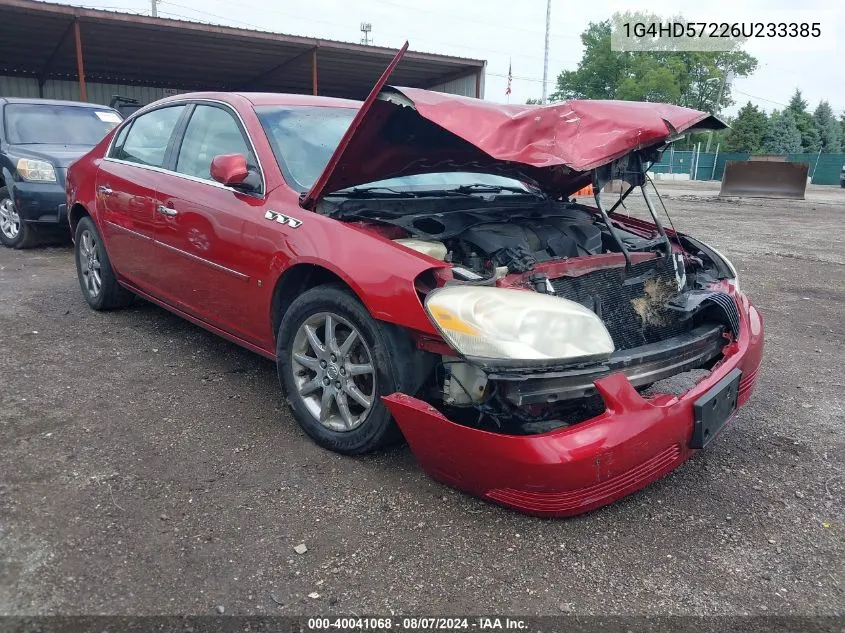 2006 Buick Lucerne Cxl VIN: 1G4HD57226U233385 Lot: 40041068