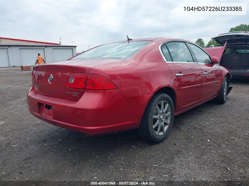 2006 Buick Lucerne Cxl VIN: 1G4HD57226U233385 Lot: 40041068