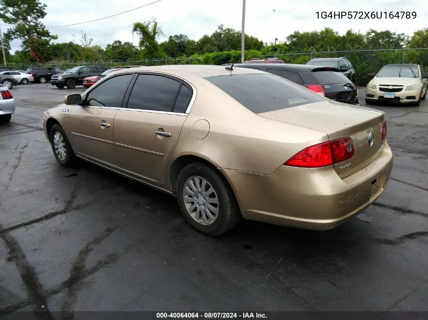 2006 Buick Lucerne Cx VIN: 1G4HP572X6U164789 Lot: 40064064