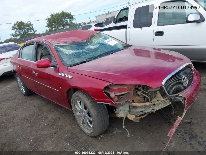 1G4HR57Y16U178997 2006 Buick Lucerne Cxl